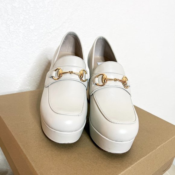 Steve Madden Cinderella White Leather Slip On Loafers 7.5 - Picture 4 of 11